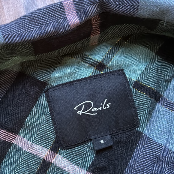Rails Teal/Pink Hunter Plaid Button Down Shirt - Picture 4 of 8